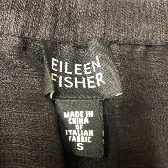 EILEEN FISHER  Linen Cotton Blend Capri Pants - Picture 3 of 7